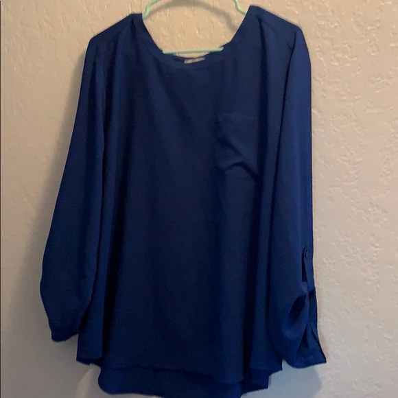 Blue 3/4 sleeve Van Heusen - Picture 1 of 2